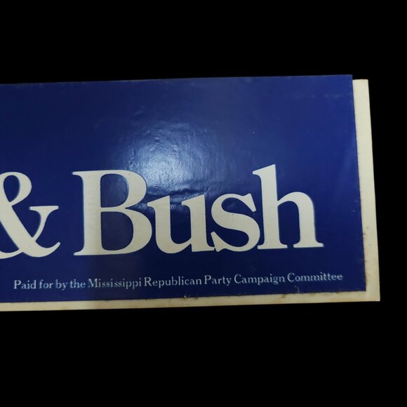 Reagan & Bush The Time Is Now 1980 Presidential Campaign Now Bumper Sticker Lot - Picture 8 of 9